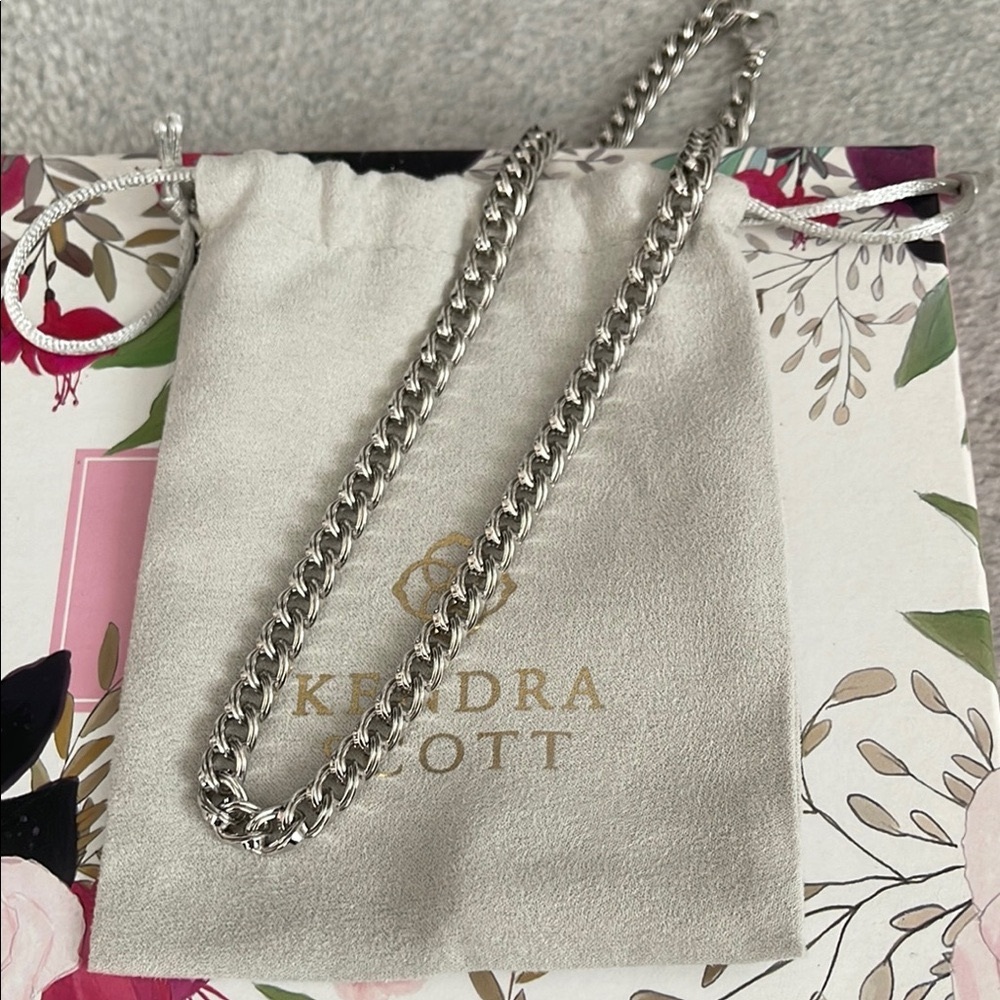 Kendra Scott Silver Chain Necklace
